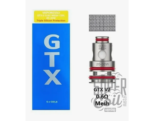 Сменный испаритель Vaporesso GTX 0.6 Ом Mesh Coil - оригинал