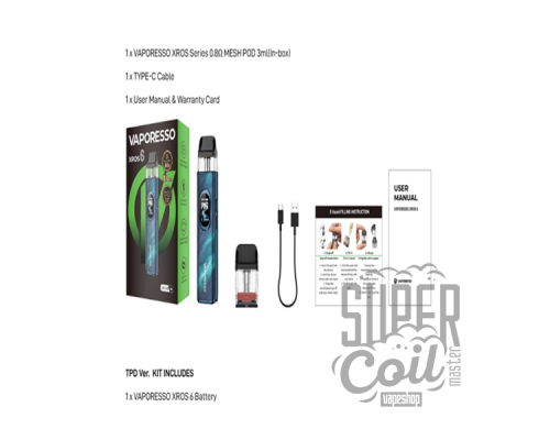 Vaporesso XROS 6 1800mAh Pod Kit - оригинал